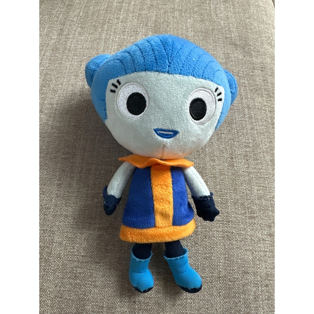 BabyFirst TV Plush Character Toy Blue Orange Handmade Soft Stuffed Animal 10"